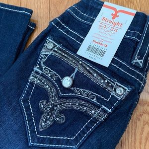 🆕 Rock Revival Deeka J200 Straight Leg Jean